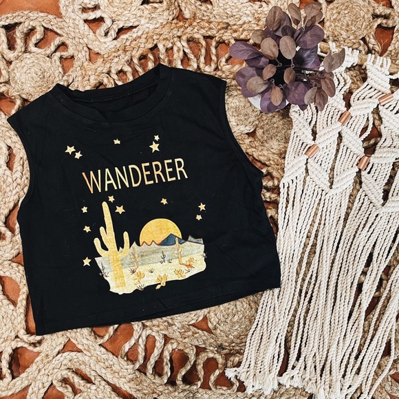 Wanderer Crop Muscle Tank - Picture 1 of 1